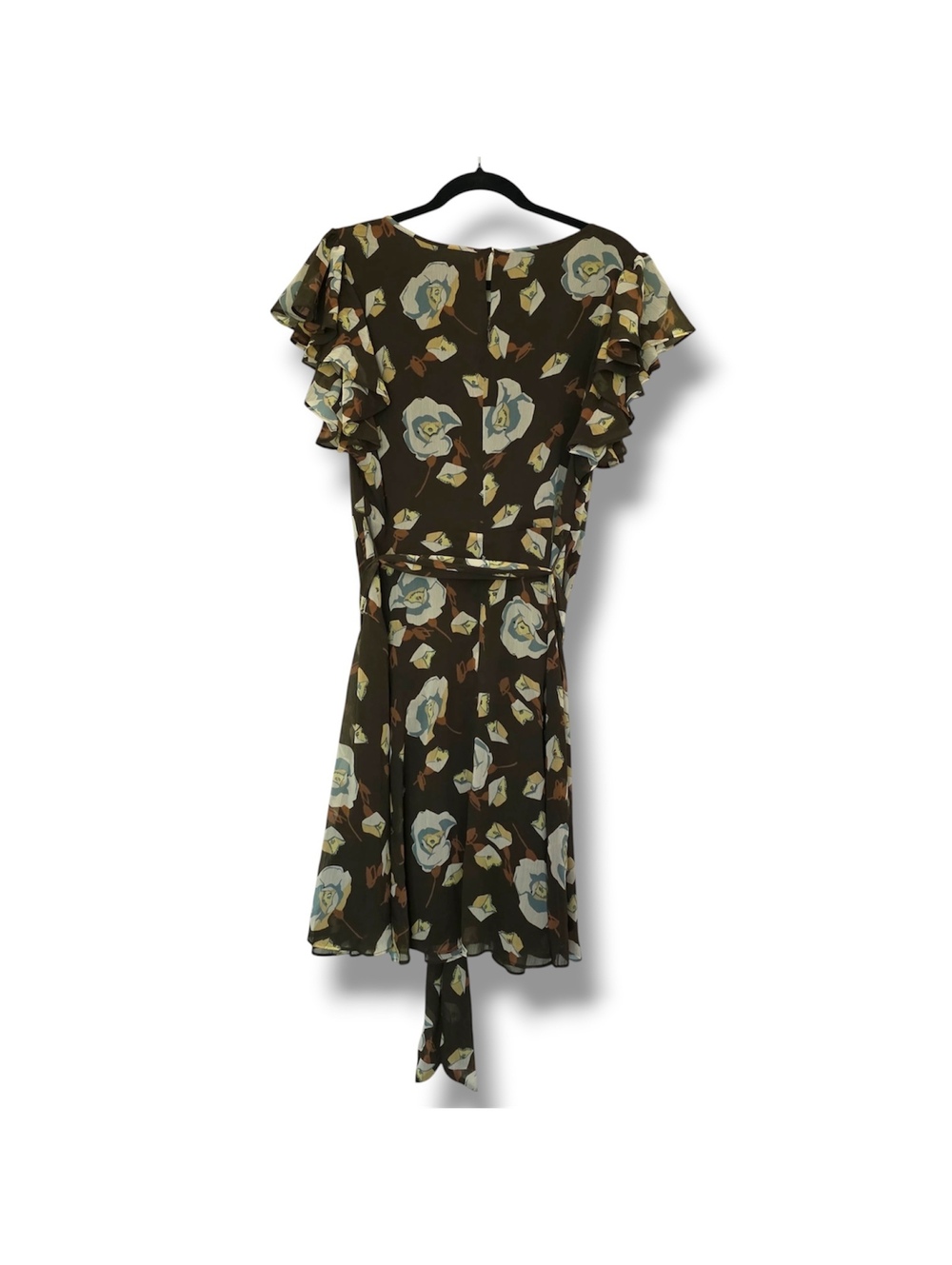 Lauren Ralph Lauren Women’s Floral Georgette Flutter-Sleeve Dress Size: 10 - Picture 3 of 7